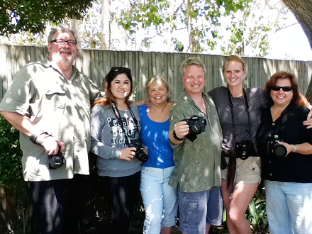 Wine Photo Workshop Participants smiling