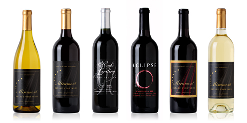 The latest releases from Miramont Estate Vineyard & Winery. They are my original winery client going back to 2004. I designed their complete visual identity for several brands: Celestial, Miramont, Eclipse, and Hawk’s Landing. 