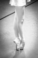 Ballerina Ashleigh Richardson’s legs and feet.