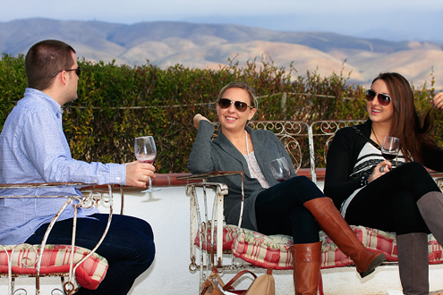 Monterey County wine lovers celebrate Valentines Day at Paraiso Vineyards along the River Road Wine Trail through the heart of Steinbeck Country. 