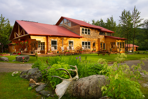 The Kantishna Roadhouse is located at the end of the 93-mile Kantishna Wilderness Trail, and is one of the few lodging concessions offered inside Denali National Park. It includes a variety of guest cabins, lodge and dining hall, conference facility, and numerous activities along Moose Creek. 