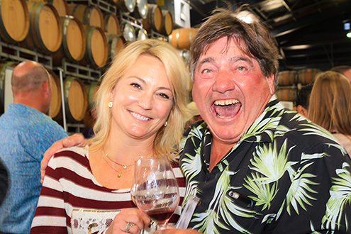 Pessagno Winery tasting room manager Erin with Pessagno and Puma Road owner and winemaker Ray Franscioni enjoying the Gala. The Santa Lucia Highlands AVA begins just inland from my Marina home studio in the Salinas Valley and their annual gala is the signature event for this award-winning wine region. It brings out the finest local chefs and vintners showing off their artistry for a discriminating crowd of enthusiastic oenophiles.  