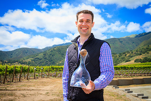 Volunteer of the Year Award recipient Jason Auxier from Morgan Winey. The Santa Lucia Highlands AVA begins just inland from my Marina home studio in the Salinas Valley and their annual gala is the signature event for this award-winning wine region. It brings out the finest local chefs and vintners showing off their artistry for a discriminating crowd of enthusiastic oenophiles.  