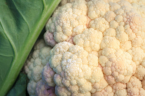 Organic cauliflower farm in Spreckels, home of Monterey County ag giant Tanimura & Antle. 